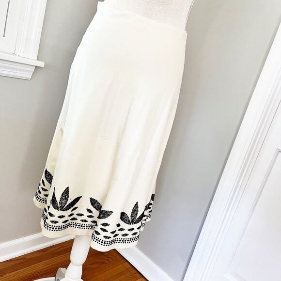 White House Black Market A-line Bead Embellished Skirt - Picture 6 of 8